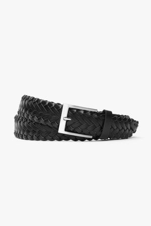Cintura sportiva intrecciata nera