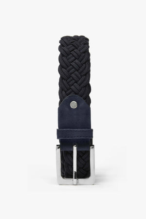 Cintura elastica intrecciata blu
