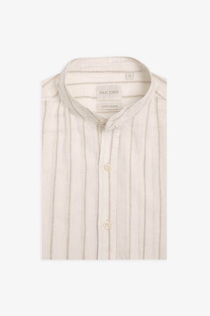 Camicia coreana riga larga panna