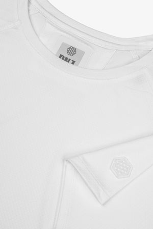 T-shirt micro scacchi DNJ panna